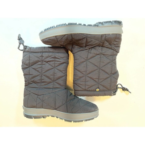 Size 6 Bogs Snowday Mid Dark Gray Durafresh Waterproof Boots1 - Picture 8 of 14